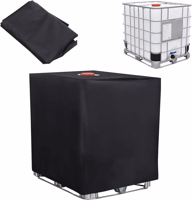 Telo protettivo impermeabile - 120 x 100 x 116 cm - Adatto per serbatoi IBC da 1000 litri