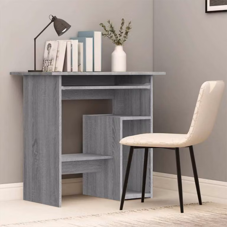 Maison Exclusive - Scrivania Grigio Sonoma 80x45x74 cm Materiale ligneo