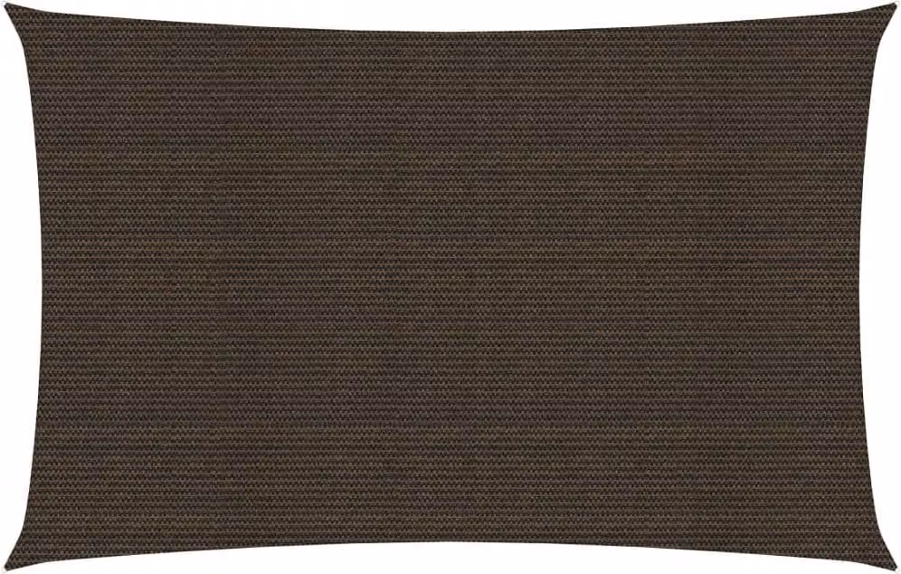 The Living Store Tenda da sole 160 g/m² Marrone 2x5 m HDPE