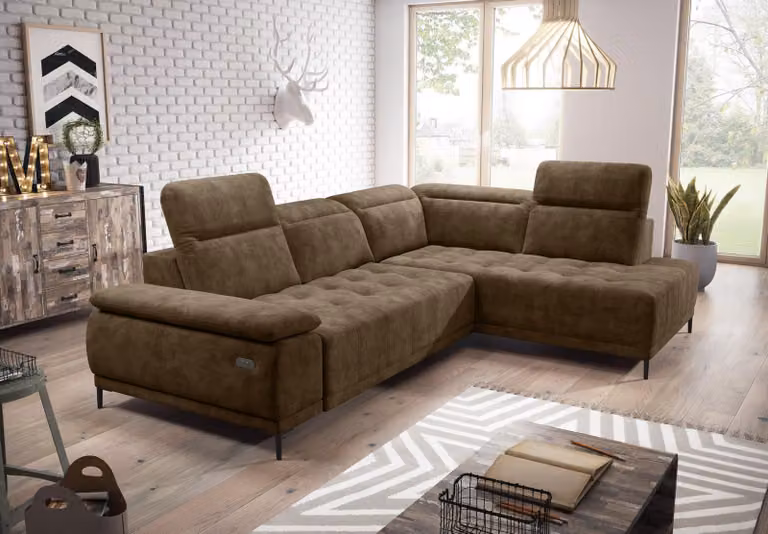 Zona giorno suite design divano in tessuto divano angolare automatico divano a L