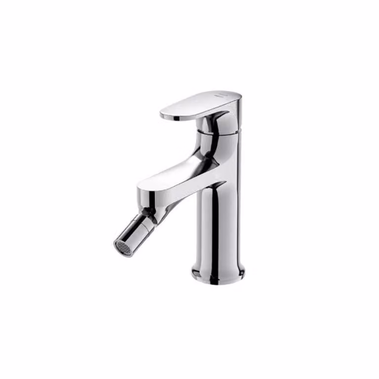 Miscelatore a colonna per bidet INVERTO, cromo + maniglia nera (S951-318)