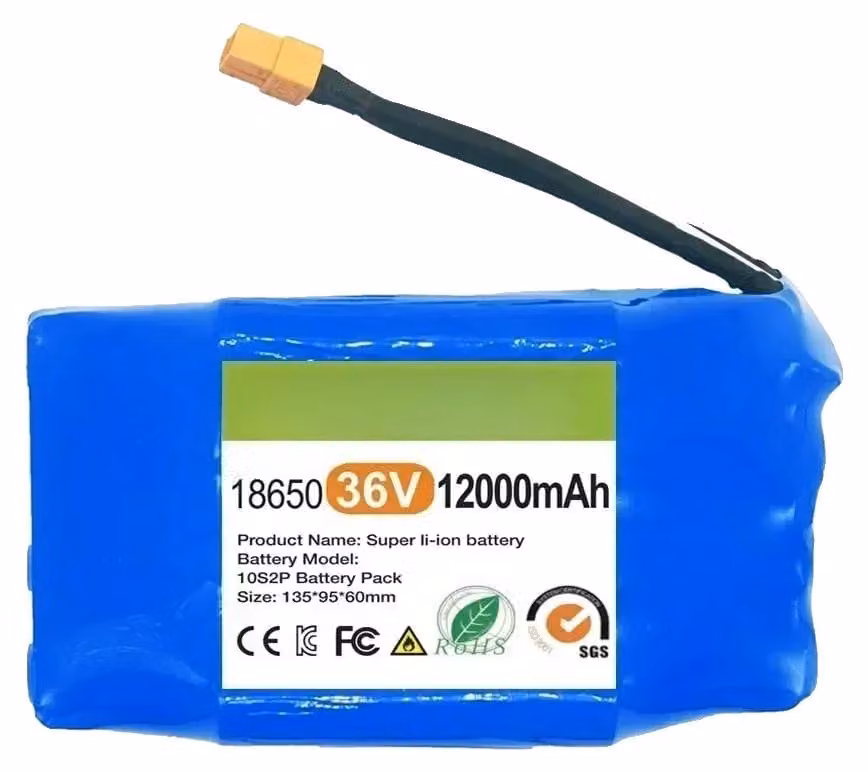 Batteria, capacità 12000 mAh, tensione 36V, 12000 mAh