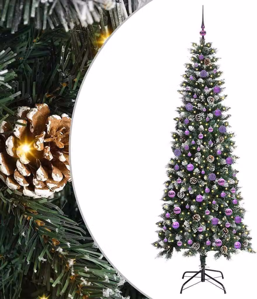 Albero di Natale artificiale con 300 LED Verde 210 cm