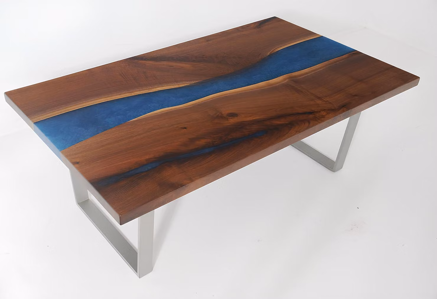 Epoxy Maßanfertigung Tisch Epoxidharz Fluss Echtes Holz Preis 1qm Tische Resin