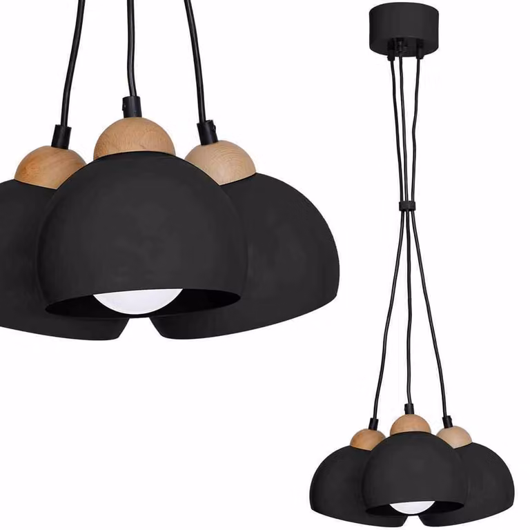 Milagro DAMA lampadario a sospensione MLP6580 nero
