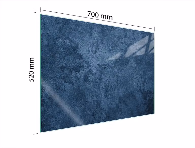 Piastra Di Protezione Del Vetro Per L'erda 70X52 Slide