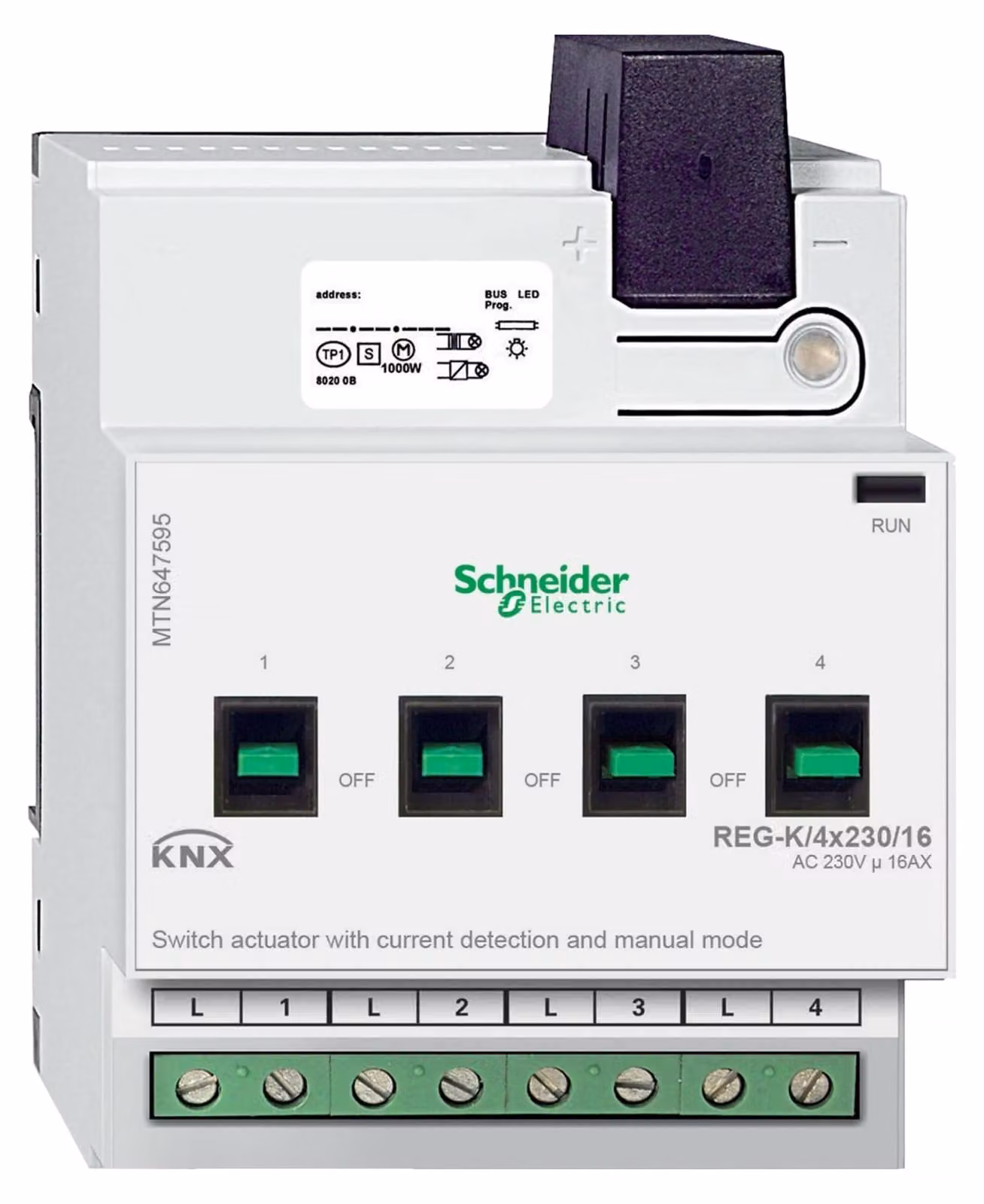Attuatore di commutazione SCHNEIDER ELECTRIC REG-K/4x230/16