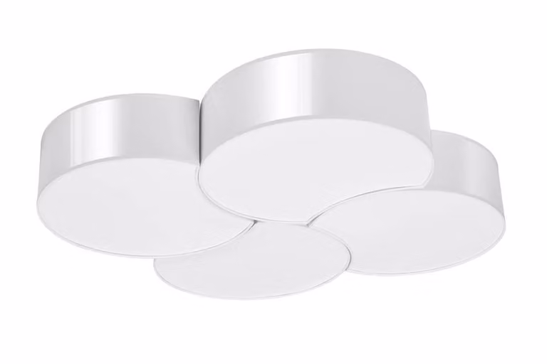 Plafoniera CIRCLE 4 bianco 8xE27 15W PVC 11,5x71,5x78cm Sollux Lighting