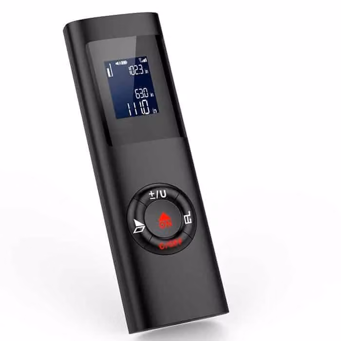 Misuratore Distanza Laser 40 m con Display LCD, 6 Funzioni, Precisione ±0,0015 m, Ricarica USB, Compatto Professionale