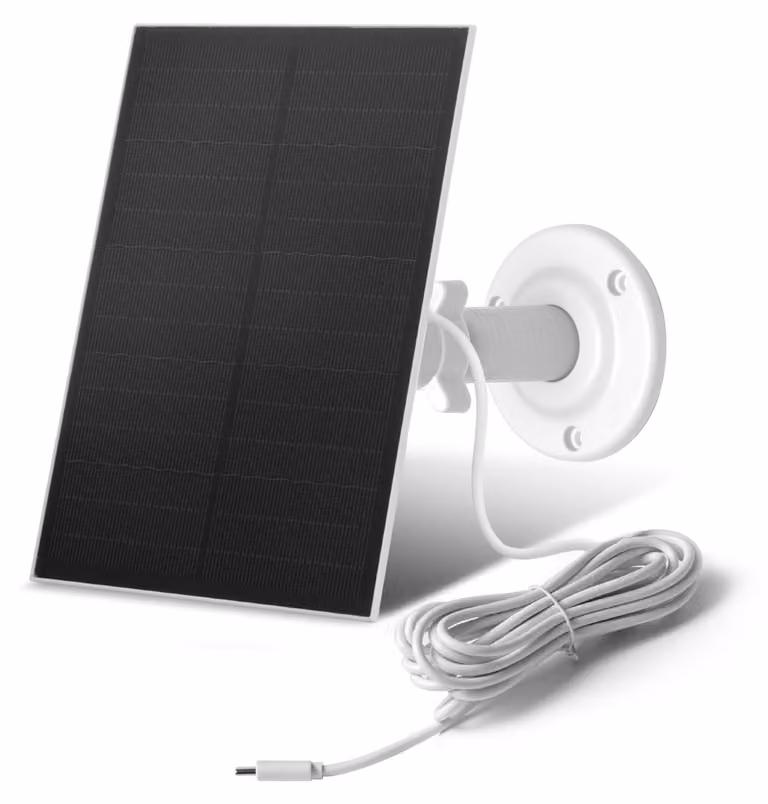 Pannello solare 8-W-USB per telecamere di sorveglianza, grado di protezione IP65, con supporto regolabile