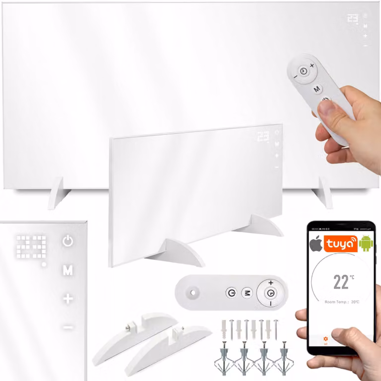 Pannello riscaldante a infrarossi elettrico da 450W con controllo remoto Wi-Fi di TUYA e tecnologia super-ecologica