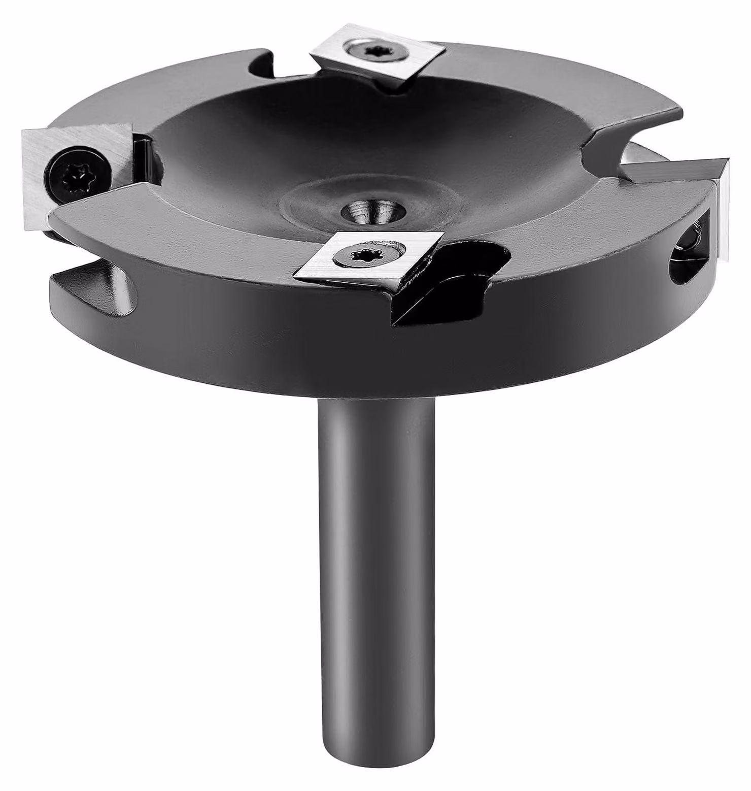 Fresatrice per legno - Diametro di taglio: 75 mm - Attacco: 12 mm - Materiale: carburo di tungsteno - Adatta per frese CNC e manuali