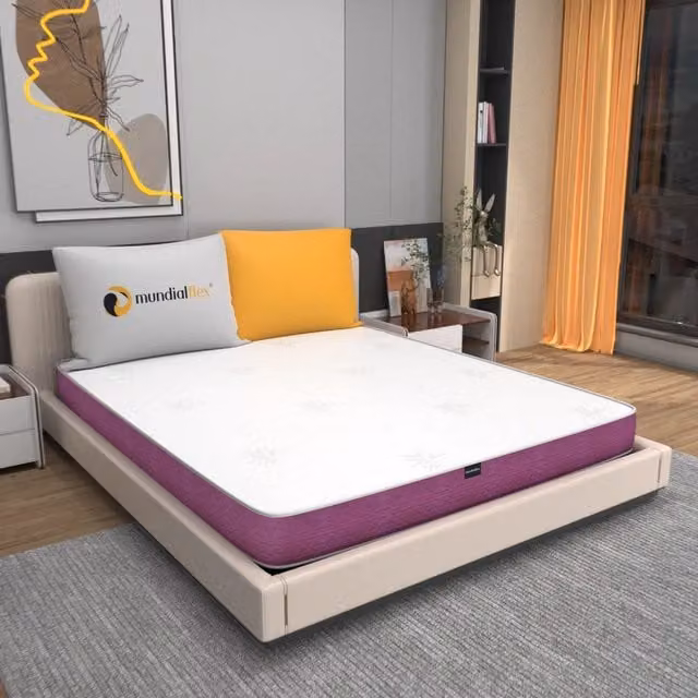 Materasso Memory Mundialflex Bianco con Schiuma Viscoelastica Antibatterica L/P/H: 160 x 200 x 18 cm