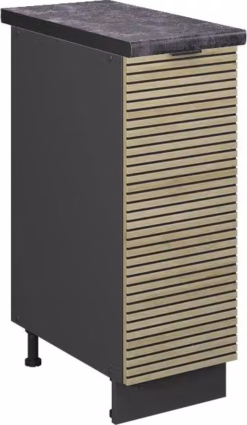 Armadio cucina dispensa alto Fame-Line Pannello in quercia/Antracite 30 cm, PL Antracite Vicco