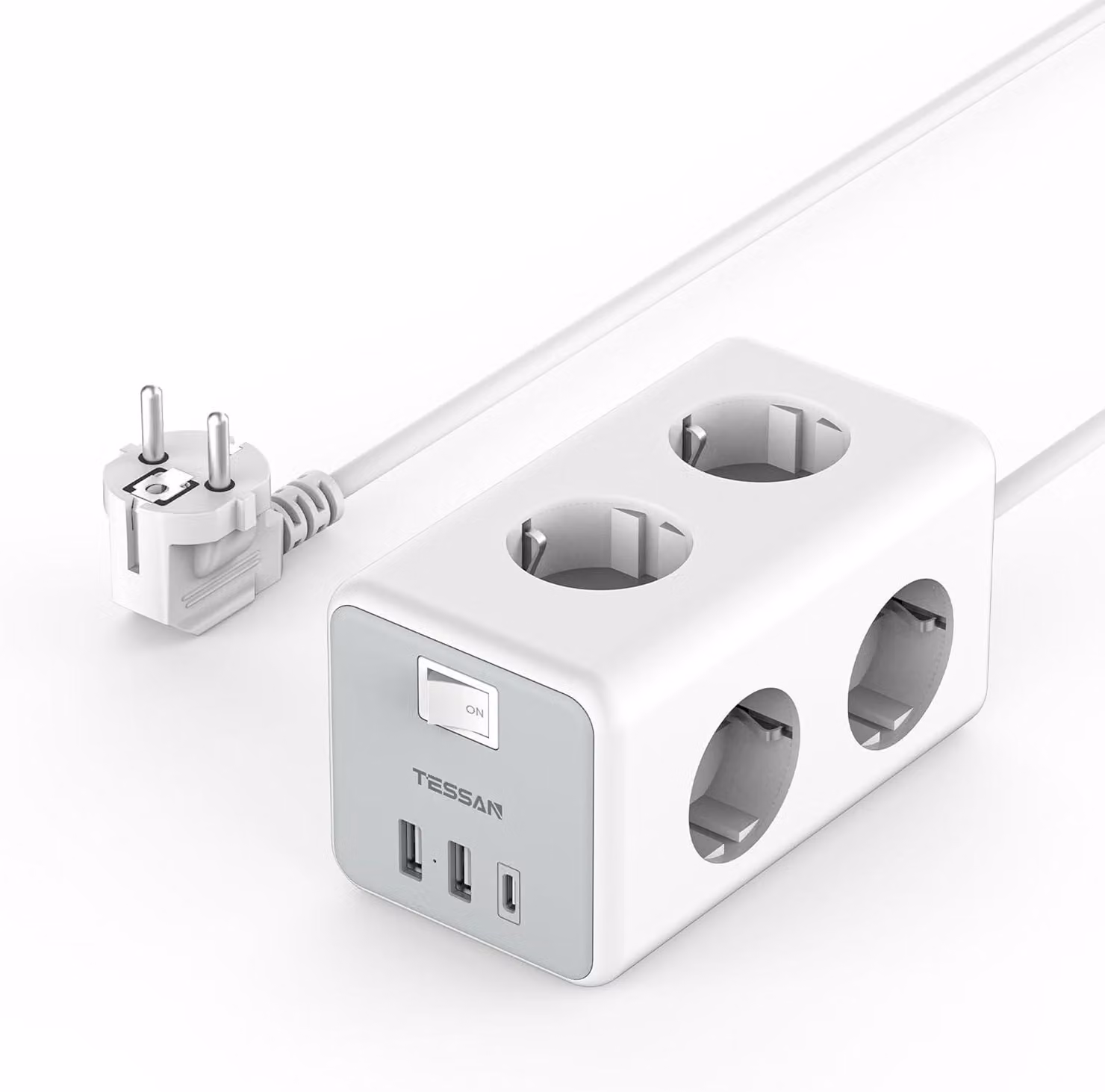 Ciabatta elettrica Tessan Ts-306-C