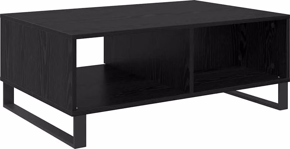 Tavolino da salotto Rovere Nero 90 x 60 x 35 cm