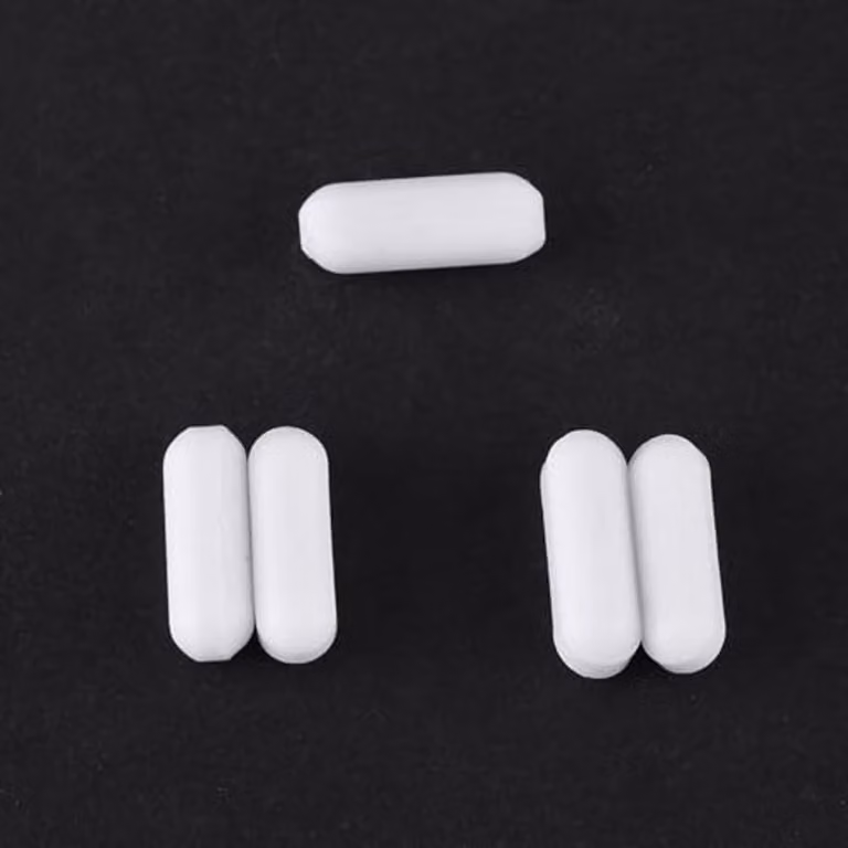 15 agitatori magnetici, colore bianco, con asta in PTFE, per laboratorio, agitatore da banco, agitatore magnetico