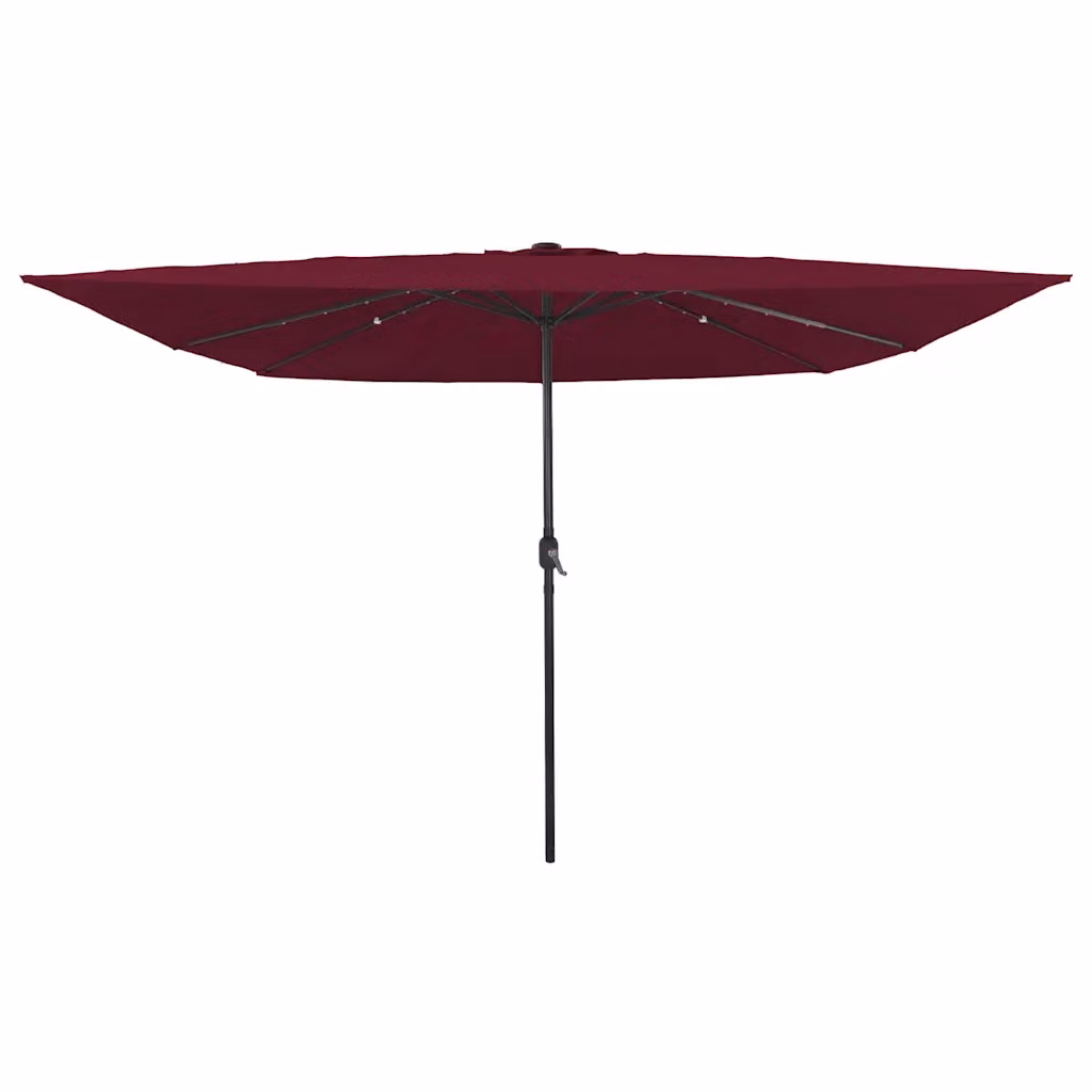 Ombrello da giardino vidaXL Rosso Bordeaux L: 295 cm, P: 295 cm, H: 245 cm