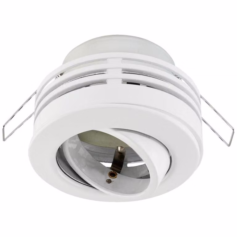 EVN incasso a soffitto rotondo orientabile bianco IP20 GU10 incassoØ68