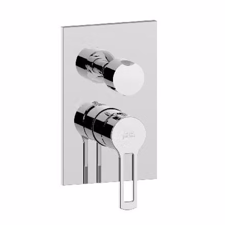 Paffoni Ringo - Miscelatore per doccia con interruttore, 3 uscite, cromo RIN019CR