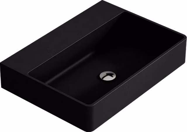 Lavabo da appoggio Solid Surface ALICANTE - nero