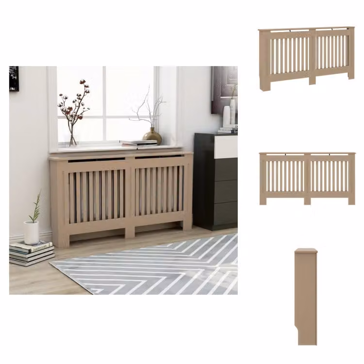 vidaXL Pannelli per radiatori 152x19x81 cm MDF - Accessori per radiatori