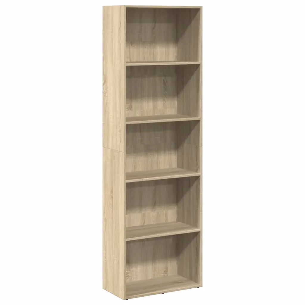 Libreria-Scaffale Design Mania in Legno Multistrato Rovere Sonoma, Colore Marrone/Beige, L 60 cm x P 30 cm x H 189 cm – 2