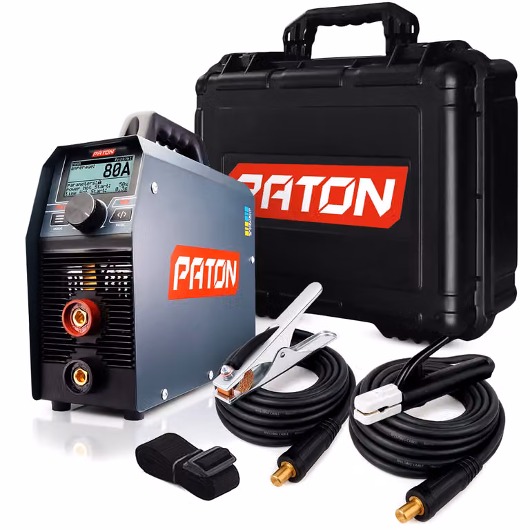 PATON Saldatrice MMA PRO-160 Inverter 3-in-1 Kit - Saldatrice MMA, TIG con funzione ad impulsi - Uscita 160A - Saldatrice ad arco - Ingresso 230V