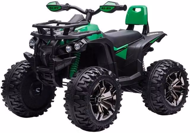 QUAD PER BAMBINI ELETTRICO 12V BATTERIA RICARICABILE ETÀ 3-5 ANNI 100X65X73CM