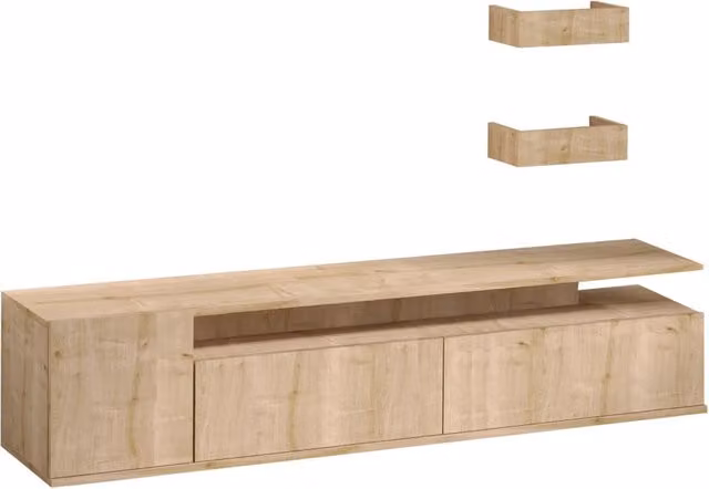 Mobile TV in legno "Alika" - 180 x 35 x 45 cm - Rovere