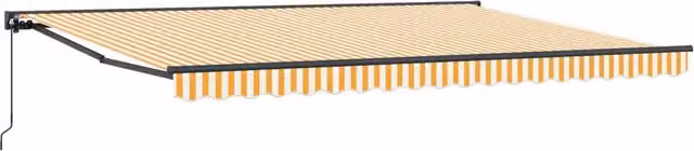 Tenda retrattile manuale Giallo e Bianco 4 x 2 m 3420422
