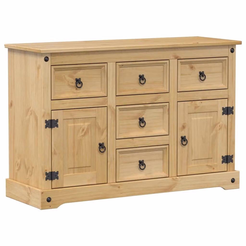 Credenza 112x40x75 cm in Legno Massello di Pino