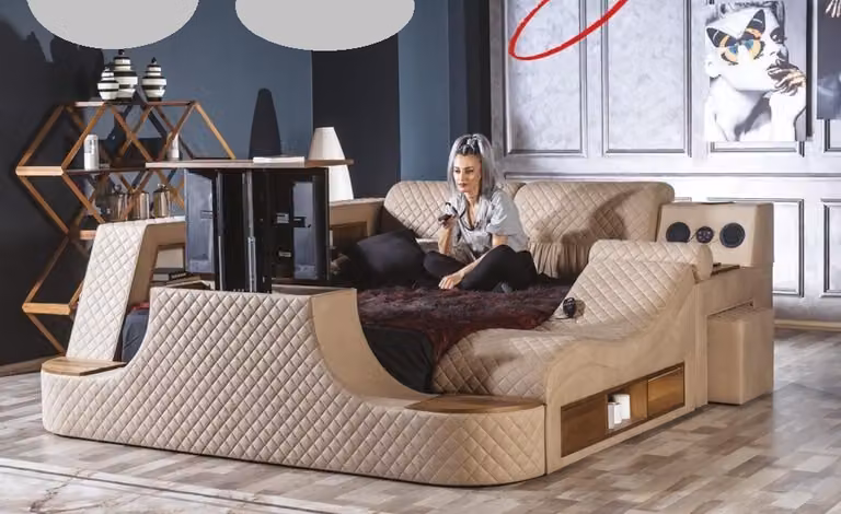 Multifunktion Bett Schlafzimmer Möbel Betten Luxus Bett tv lift Doppelbett