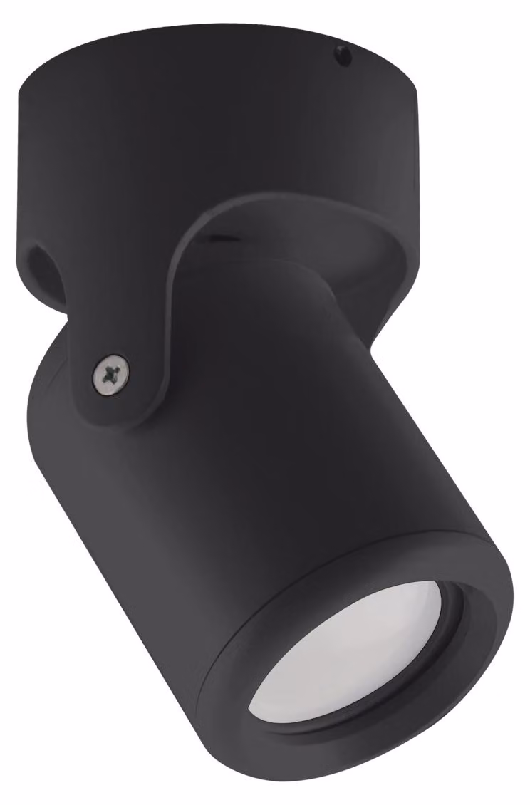 Plafoniera DOMEN GU10 a 1 luce, nero, alluminio