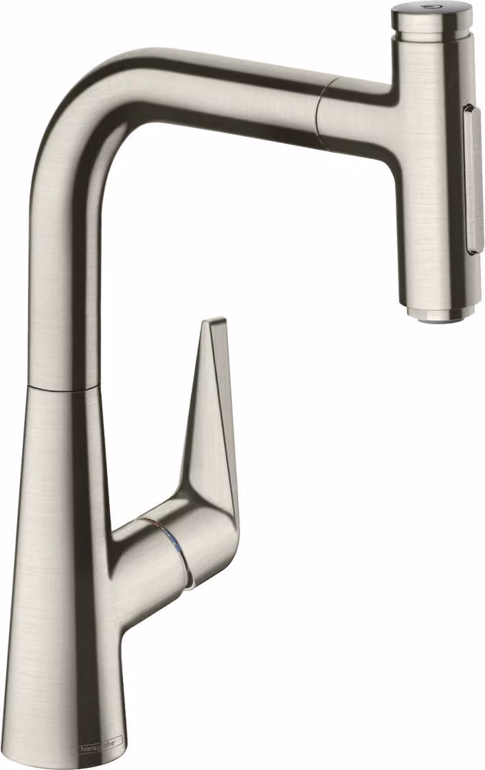 hansgrohe Talis M51 mitigeur monocommande de cuisine 220, douchette coulissante, 2 jets, sBox, 73868800, 73868800
