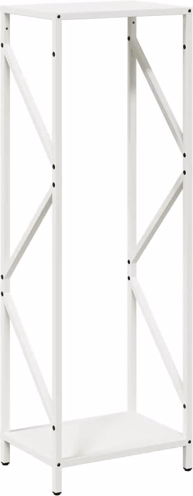 Rastrelliera per Legna da Ardere Bianca 34x25x100 cm