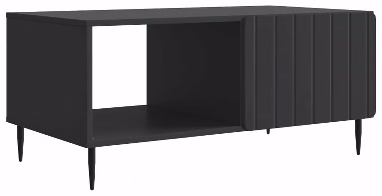 Tavolino da salotto Nero 90 x 50 x 40 cm Legno ingegnerizzato