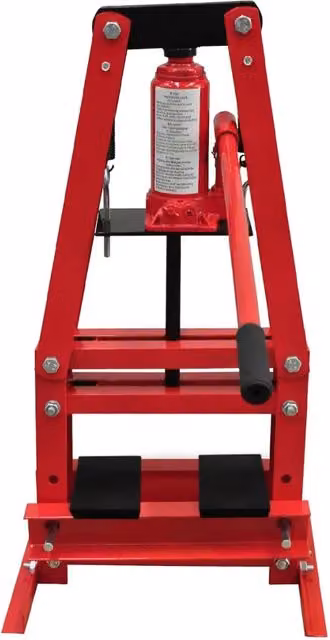 Pressa idraulica manuale da banco 6 tonnellate a 2 posizioni CFW1571329 colore rosso – 1