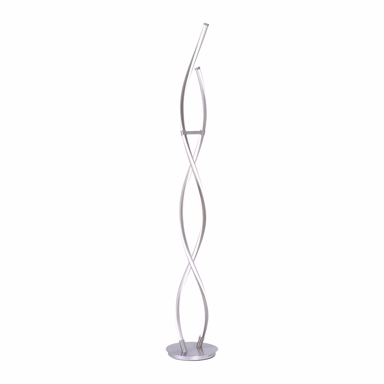 Q-MALINA Paul Neuhaus Lampada da terra, acciaio, 1 pannello LED da 23 W 2700-5000 K, 1 pannello LED da 27 W 2700-5000 K (illuminazione interna), IP20