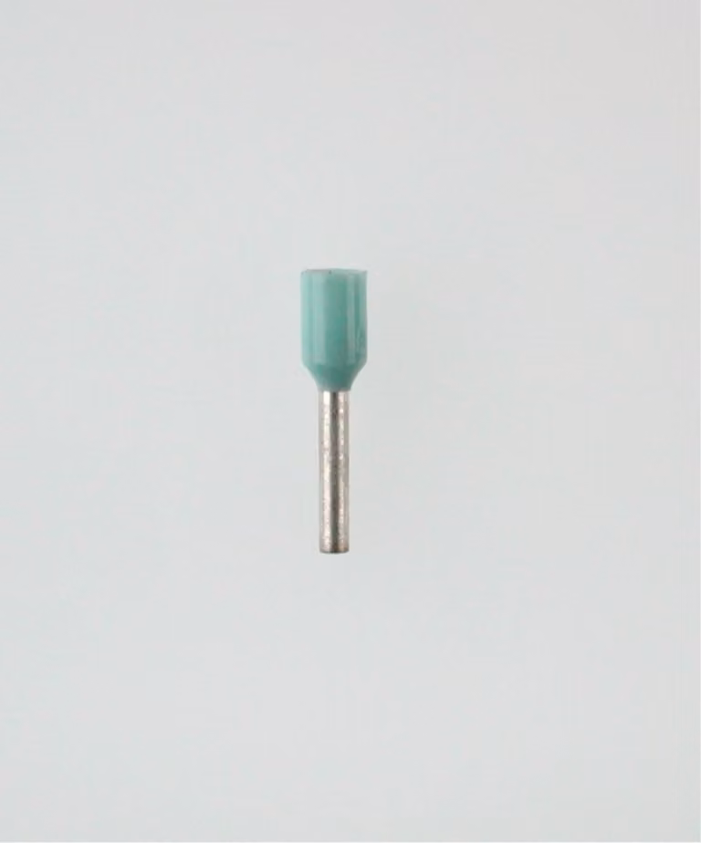 Guaina isolata per connettori DIN 46228, parte 4, dimensione N, codifica a colori WE, sezione 0,34 mm², colore turchese - 1 pezzo