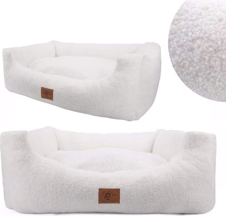 Letto per cani Cuscino lavabile per cani soffice 95x75 divano per cani, bordi rialzati