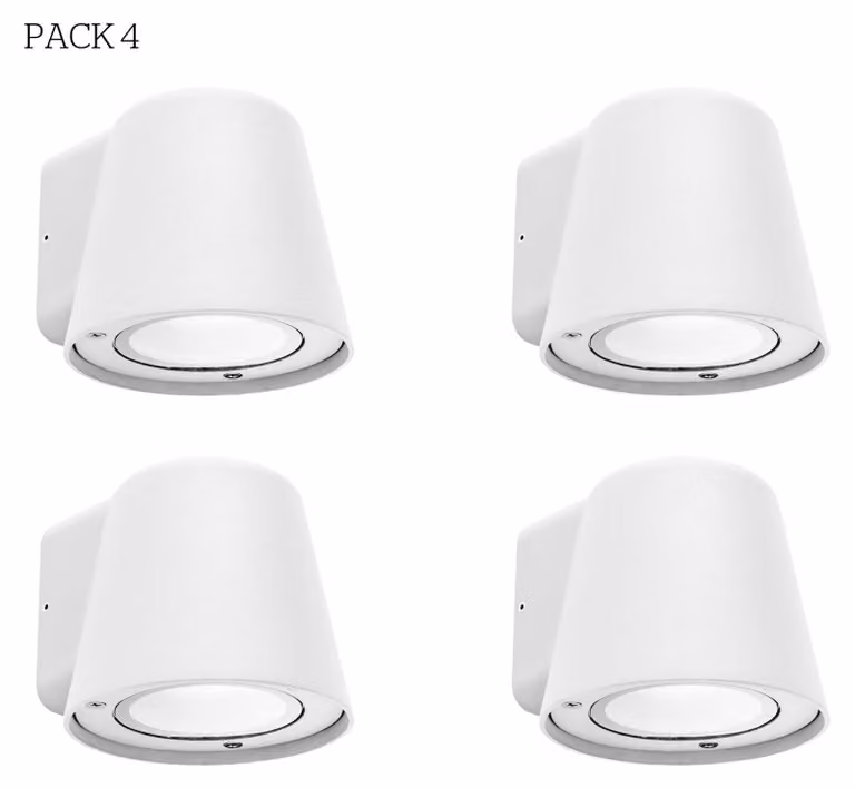 LEDS C4 Lampada da esterno a cono - 8 W, grado di protezione IP44, bianco