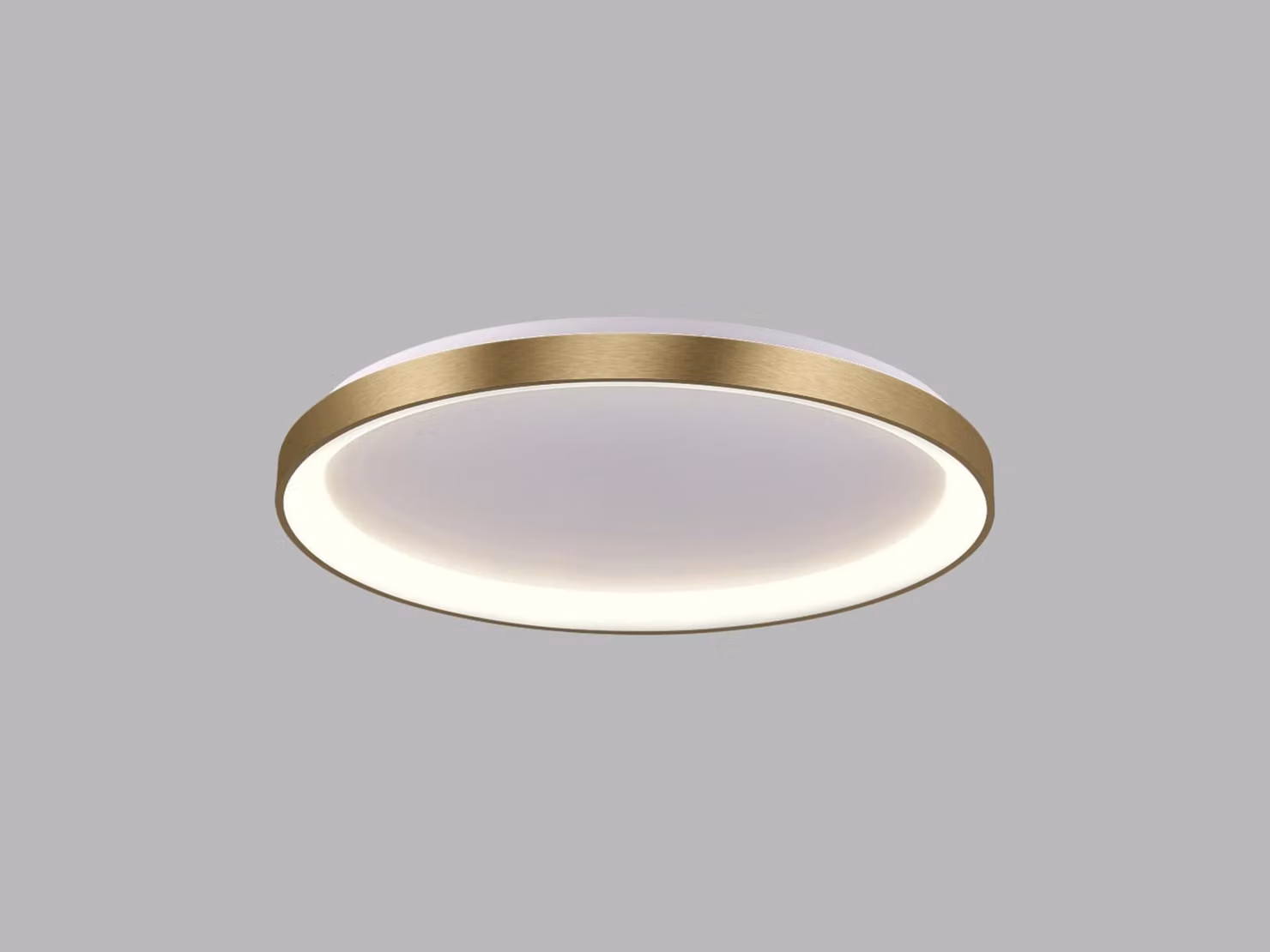 Apparecchio a soffitto BELLA SLIM CRI90 dimmerabile, Variante: oro, Ø 780 mm, 60 W, 3000/4000 K, DALI