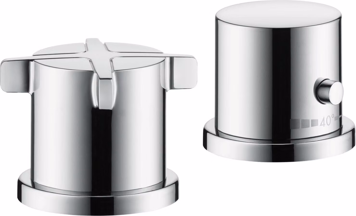 hansgrohe AXOR Citterio E 2 trous pour baignoire avec thermostat, 36412000, 36412000