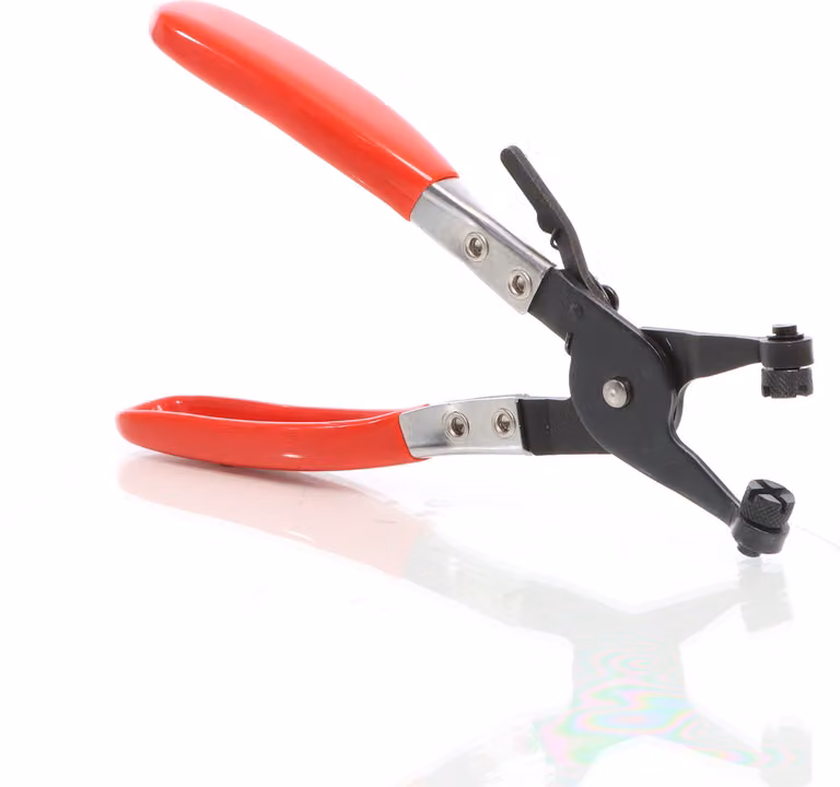 Pinze per tubi flessibili XPOtool 220 mm, con ganasce rotanti, pinze per tubi flessibili da 0-48 mm e fascette a molla per il cambio dei tubi flessibili con cricchetto