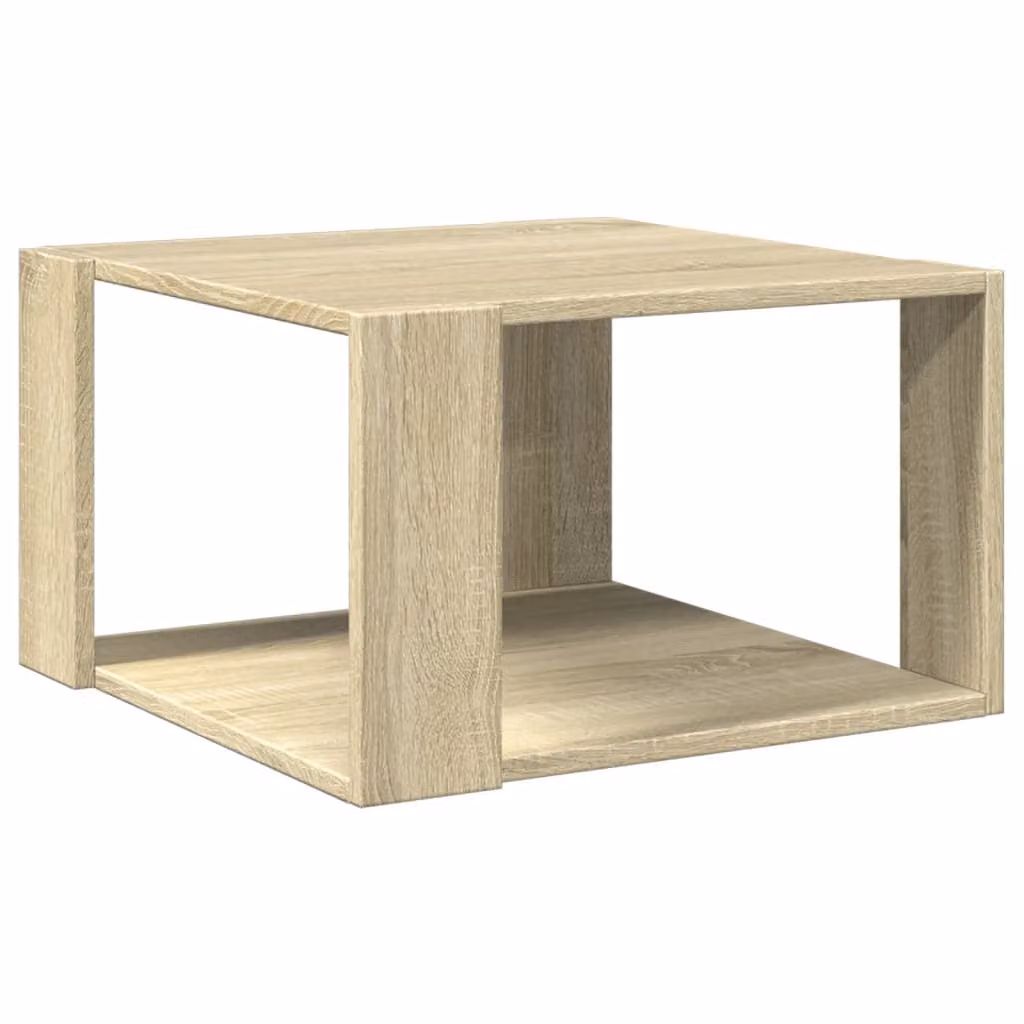 Tavolino Salotto Rovere Sonoma 51,5x51,5x30cm Legno Multistrato