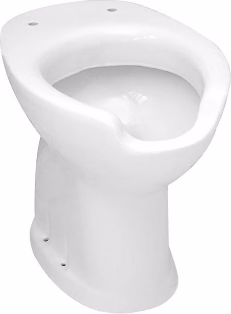 Vaso in ceramica con apertura frontale e scarico a terra Iperbriko Bianco