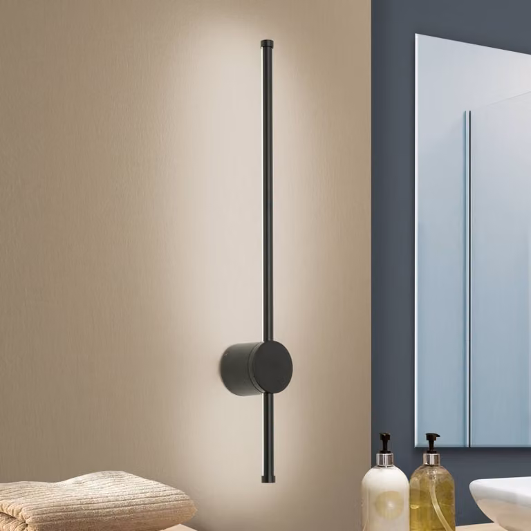 ORION Applique da parete a LED Ferdinand, Nero, Soggiorno / Sala da pranzo, Alluminio, Moderno, Applique a LED