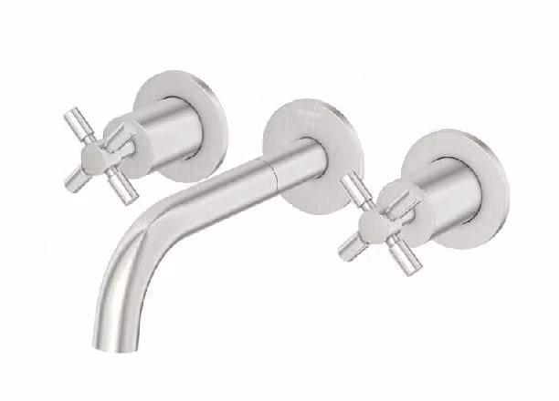 Steinberg Série 250 robinetterie de lavabo, set complet, 3 trous, incl. corps dencastrement, saillie 195mm, 2501902BN, 2501902BN