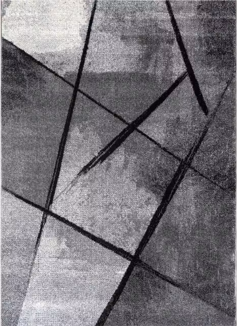 Tappeto Monde grigio con design moderno e astratto L: 160 cm, P: 230 cm